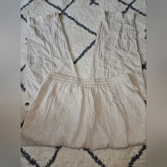 Free people Feelin Good  linen cotton cargo M beige - Picture 4 of 12